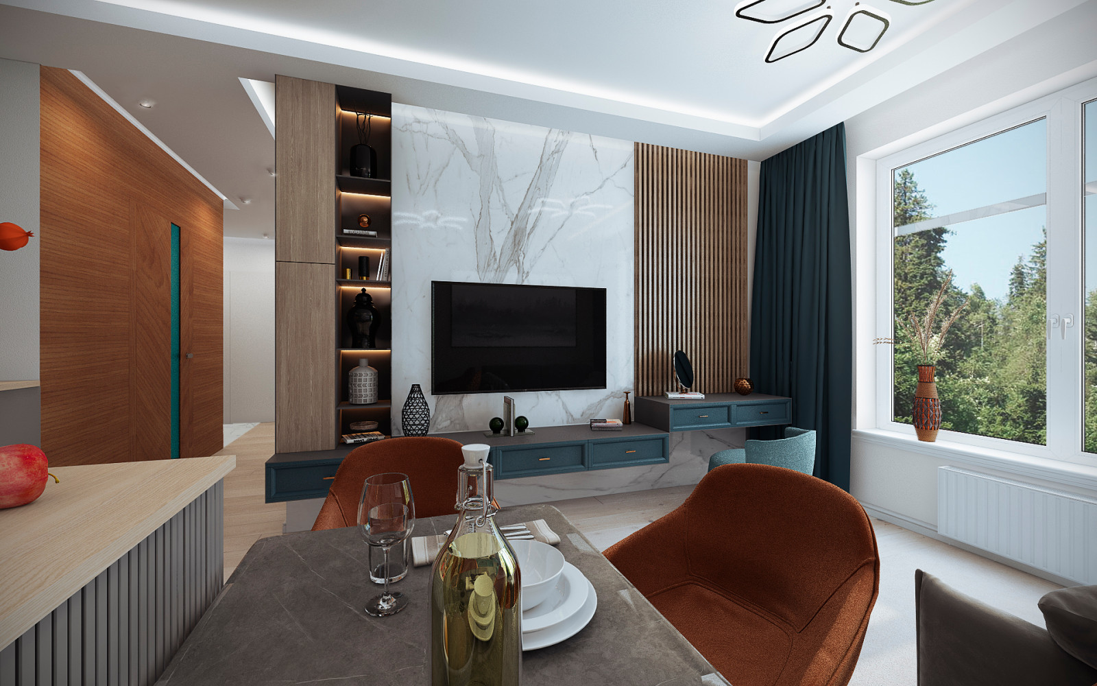 Обложка проекта: Квартира в ЖК "Грин парк"