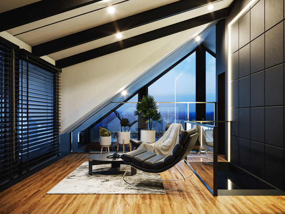 Визуализация комнаты отдыха 21м²