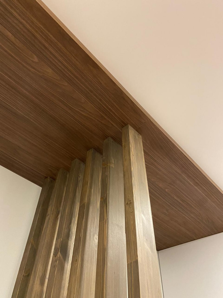 Обложка проекта: Перегородка из 6 брусков 95*40 со скрытым креплением