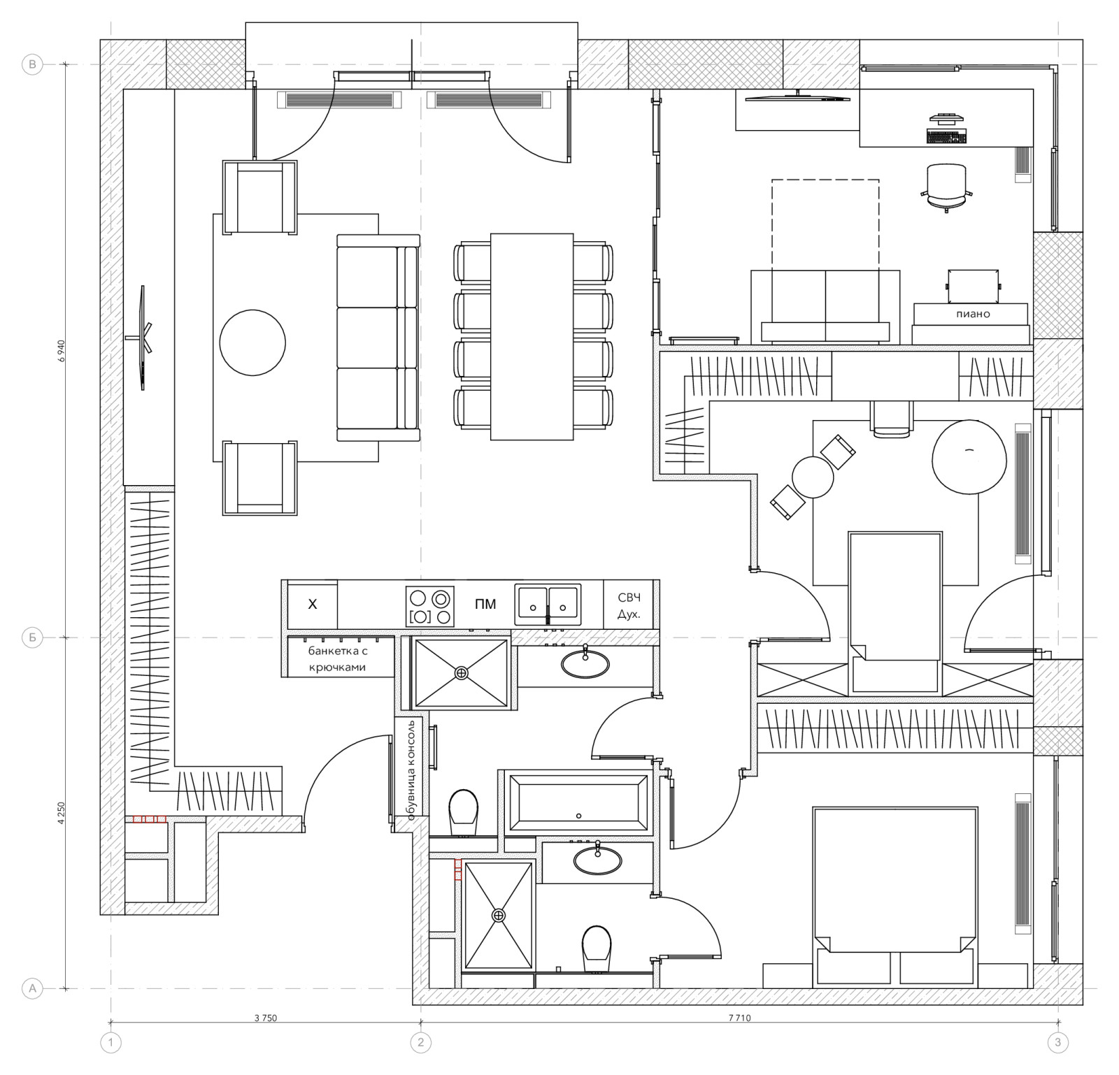Планировочные решения после