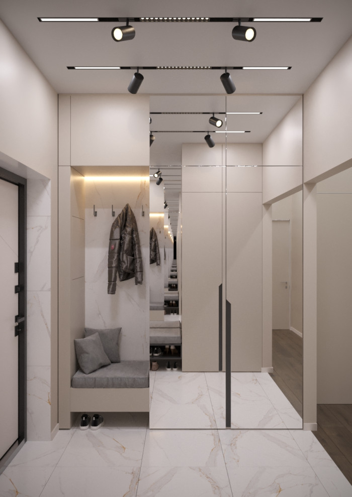 ЖК ЗилАрт дизайн интерьера для семьи из двух человек.