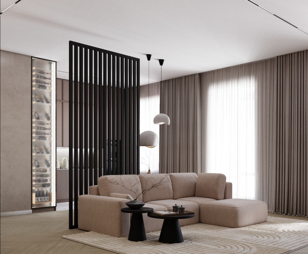 Обложка проекта: Дизайн проект квартиры в современном стиле