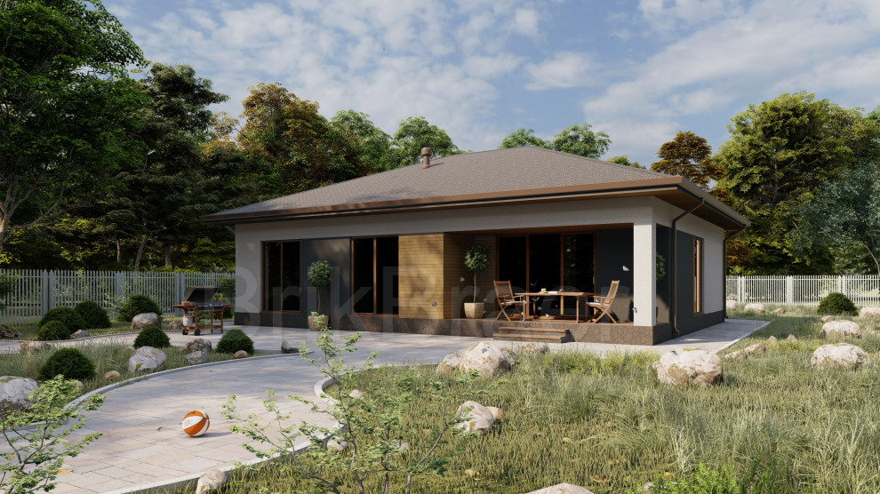 Проект дома №151 в современном стиле площадью 146 м2