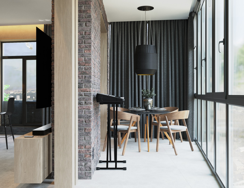 Современная квартира с видом на лес