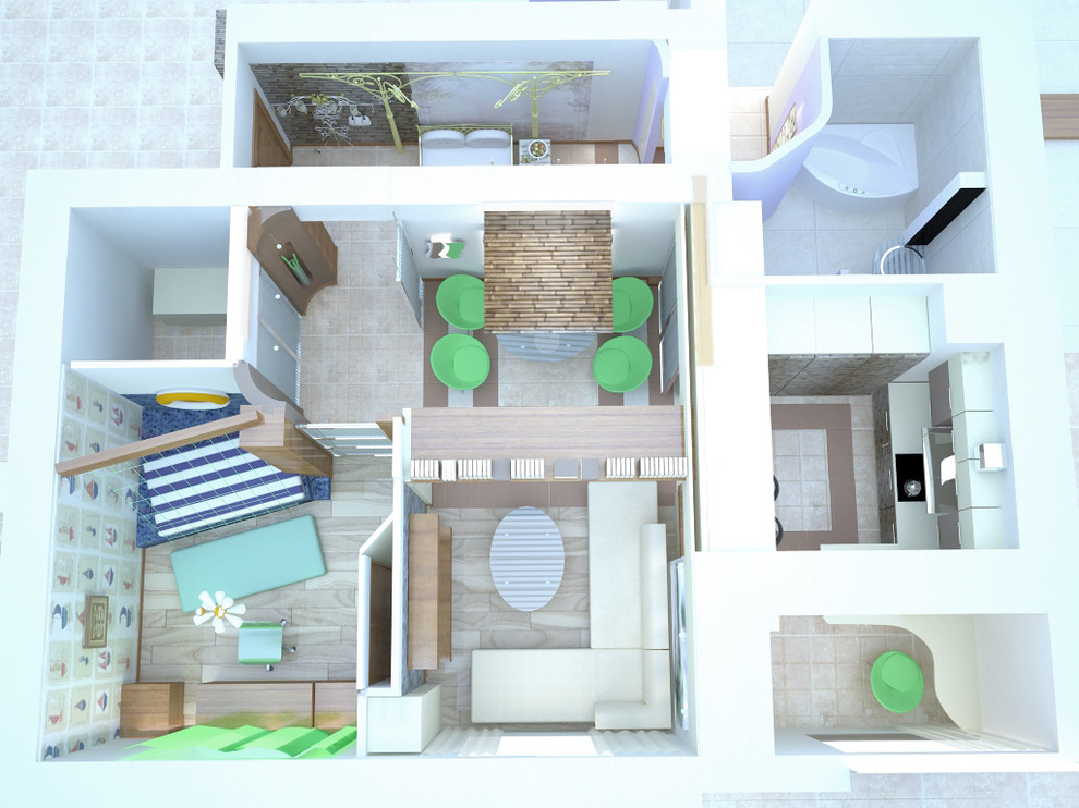 Обложка проекта: квартира на Ленинском проспекте