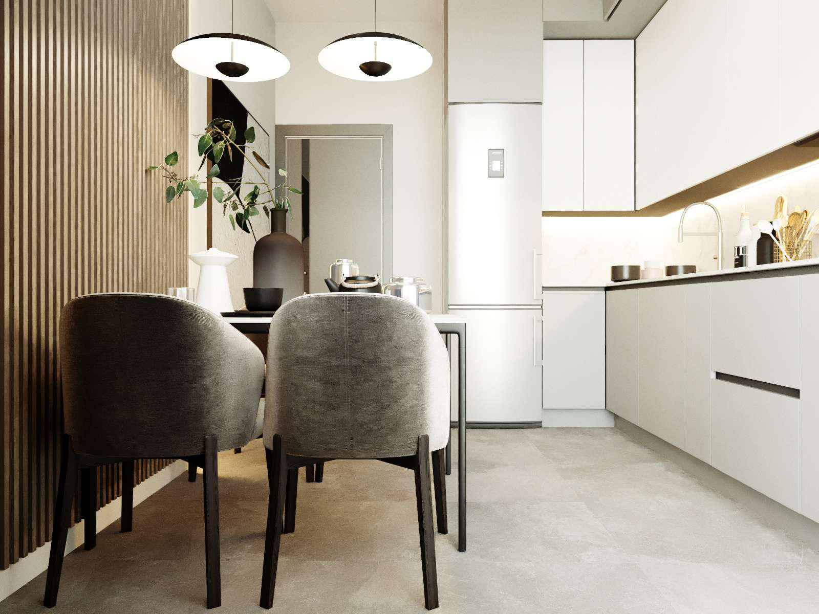 Дизайн-проект  квартира в ЖК «Живописный» 56 м²