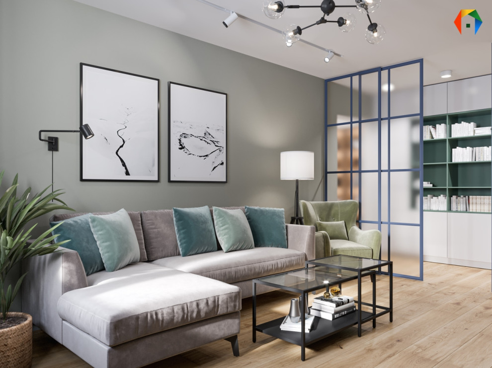 Золотой треугольник. Дизайн проект с преобладающим скандинавским стилем