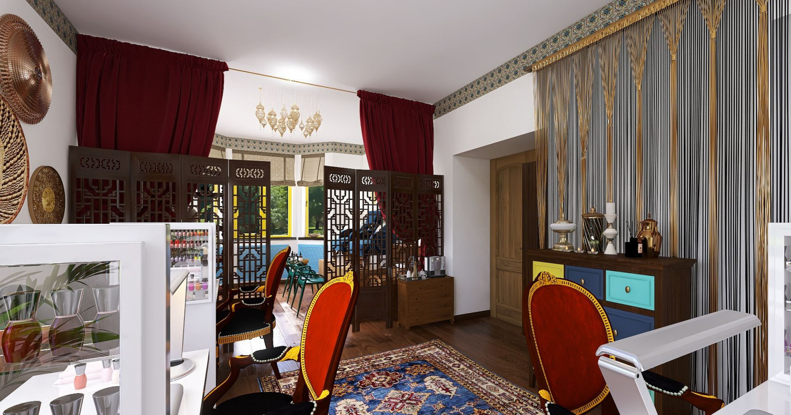 Обложка проекта: Нейл-студия в марокканском стиле