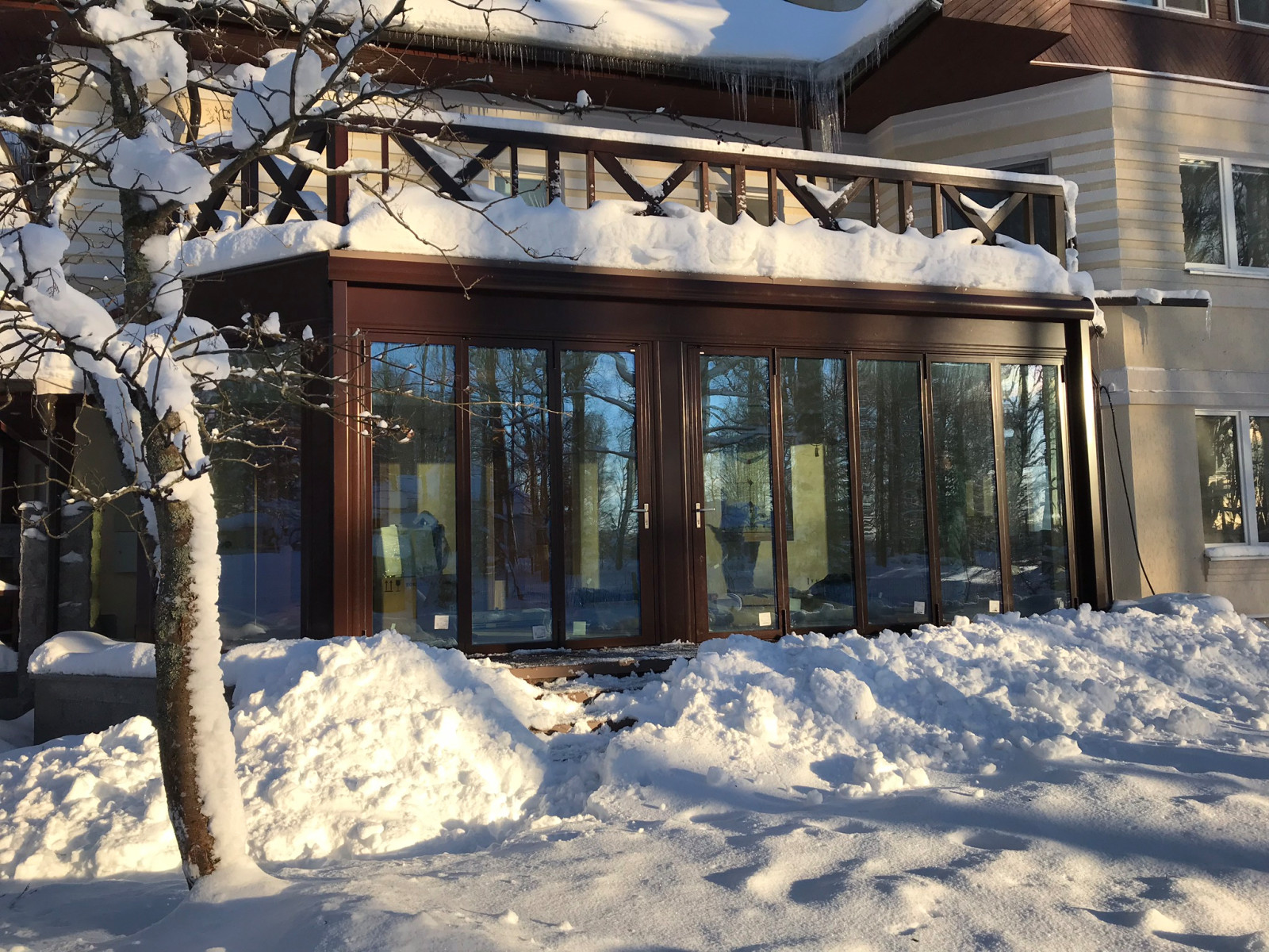 Обложка проекта: ГеоПро | Зимний сад на берегу лесного озера