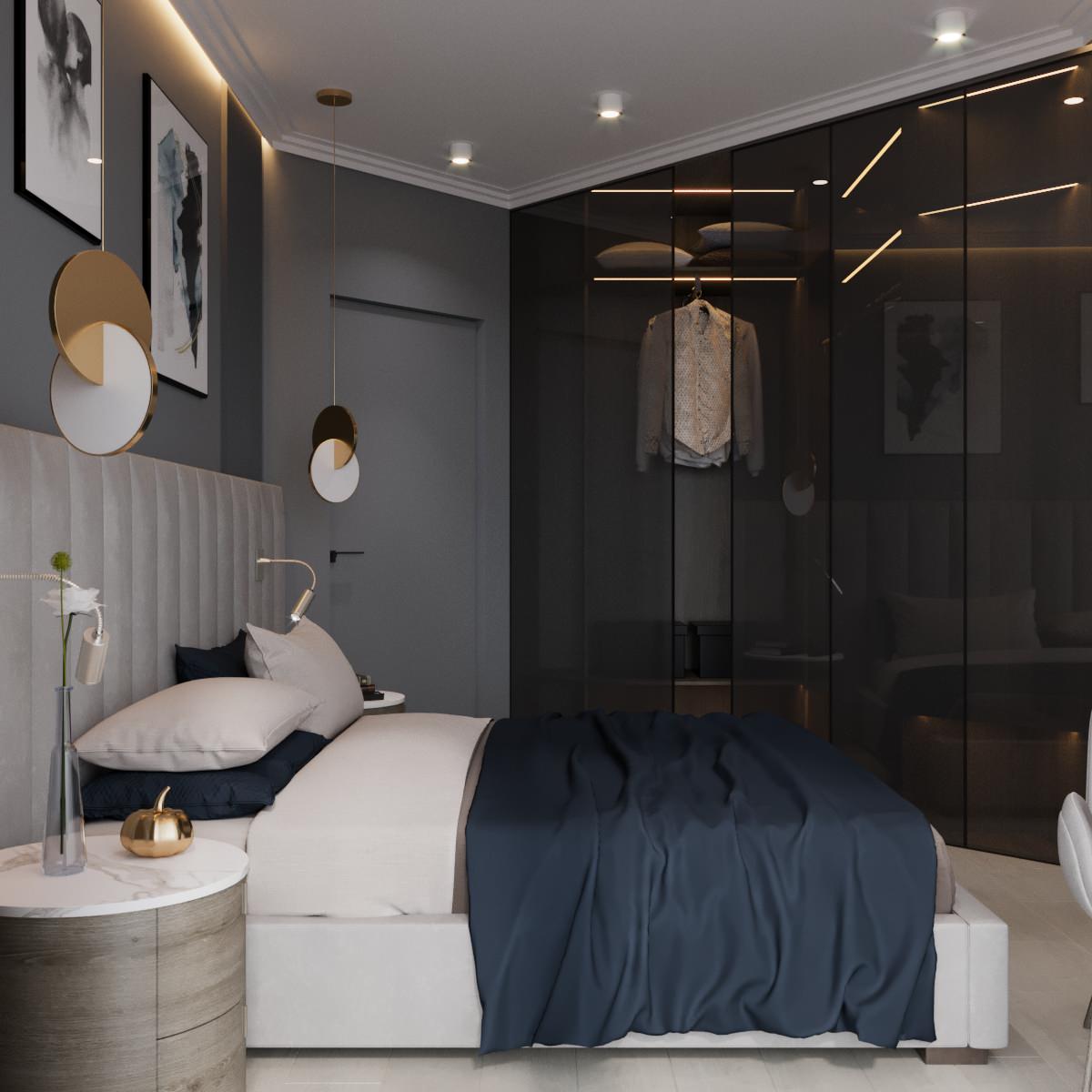 Спальня из проекта "StyleHome"