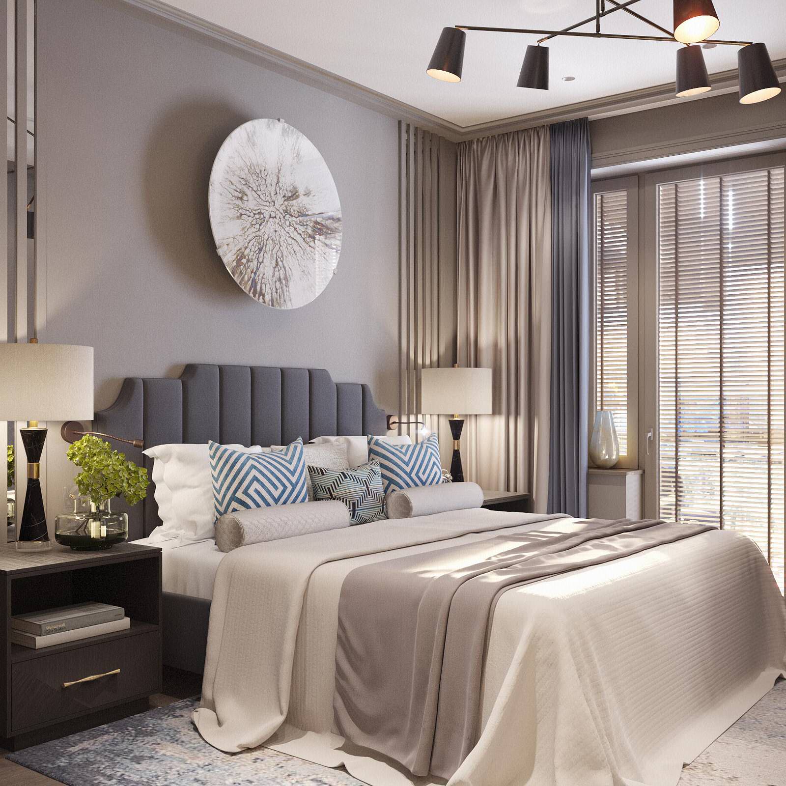 Дизайн трехкомнатной квартиры  в ЖК «Чемпион-парк»