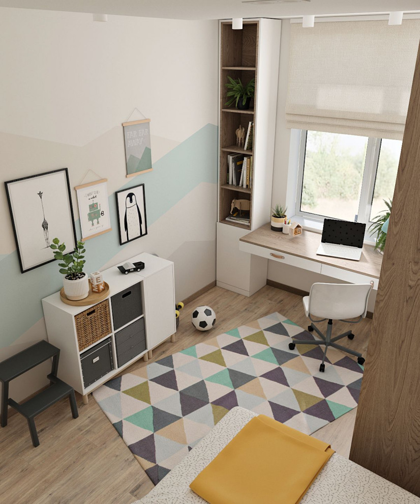 Интерьер квартиры 70 кв.м. для семьи с двумя детьми