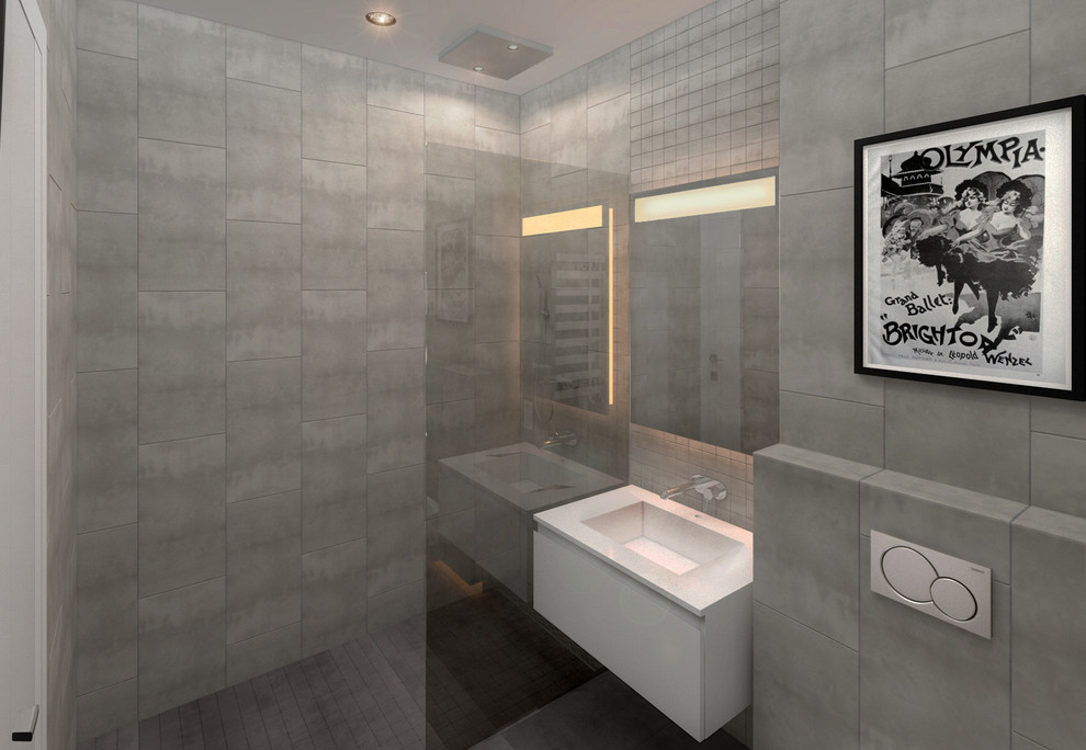 Дизайн апартаментов в стиле black&white. 2013 г. - по мотивам фильма "Американск