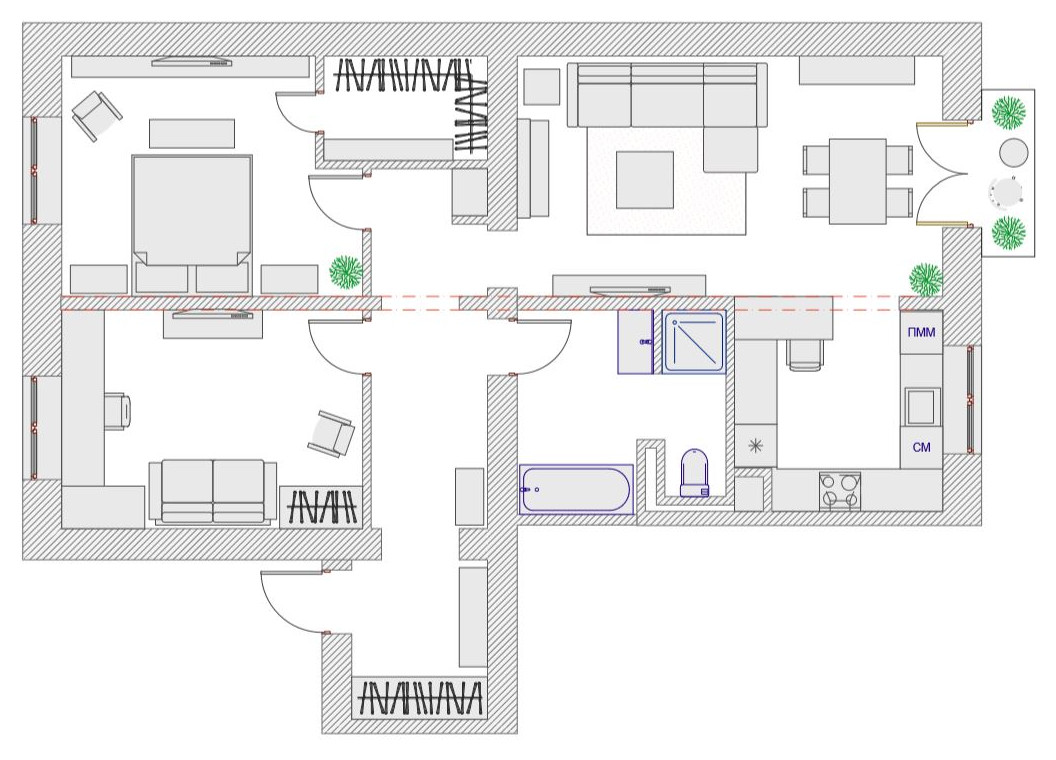Поиск планировки: Финал + 5 решений, которые клиенту не подошли