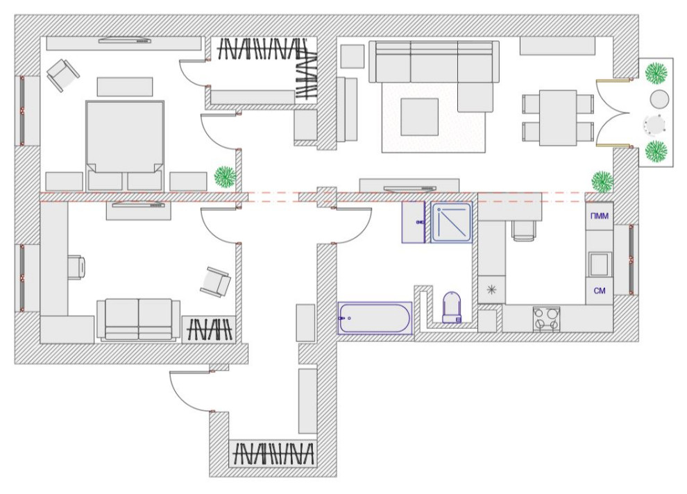 Поиск планировки: Финал + 5 решений, которые клиенту не подошли