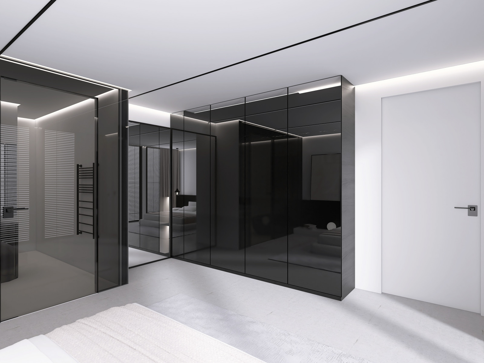 Обложка проекта: Один из наших проектов спальни с минималистичным дизайном. Ключевая идея спальни