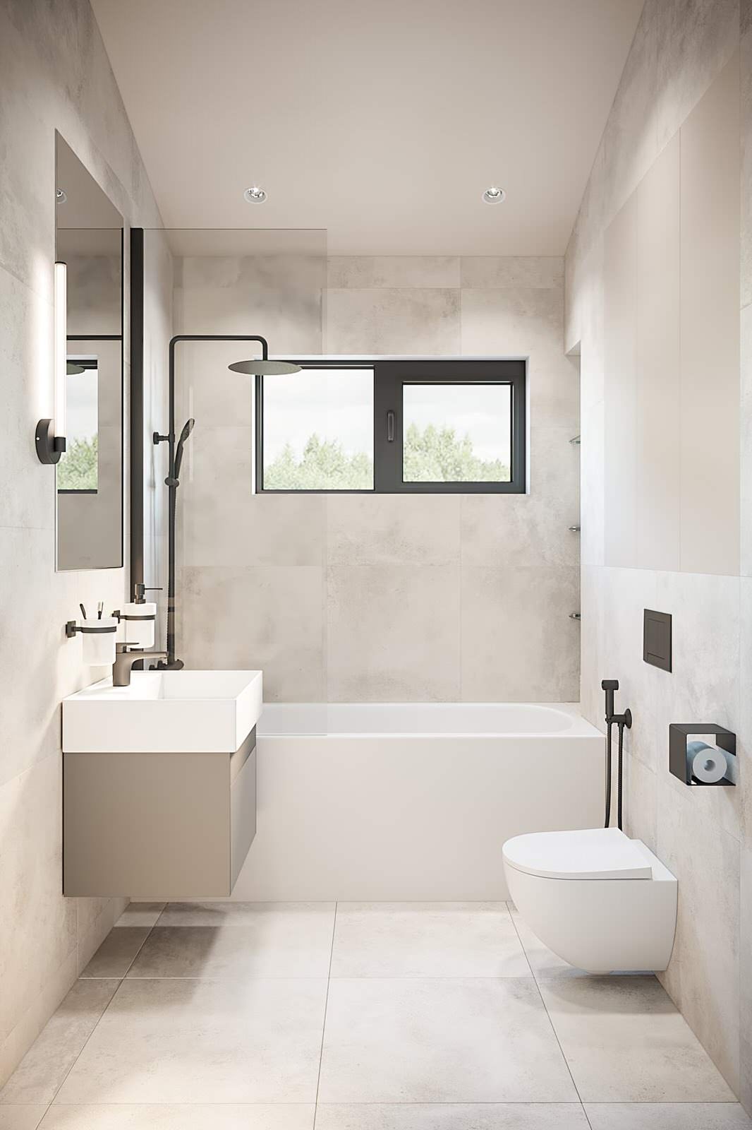 Дизайн интерьера дома 71 м² минимализм Ольховка Кантри Клаб