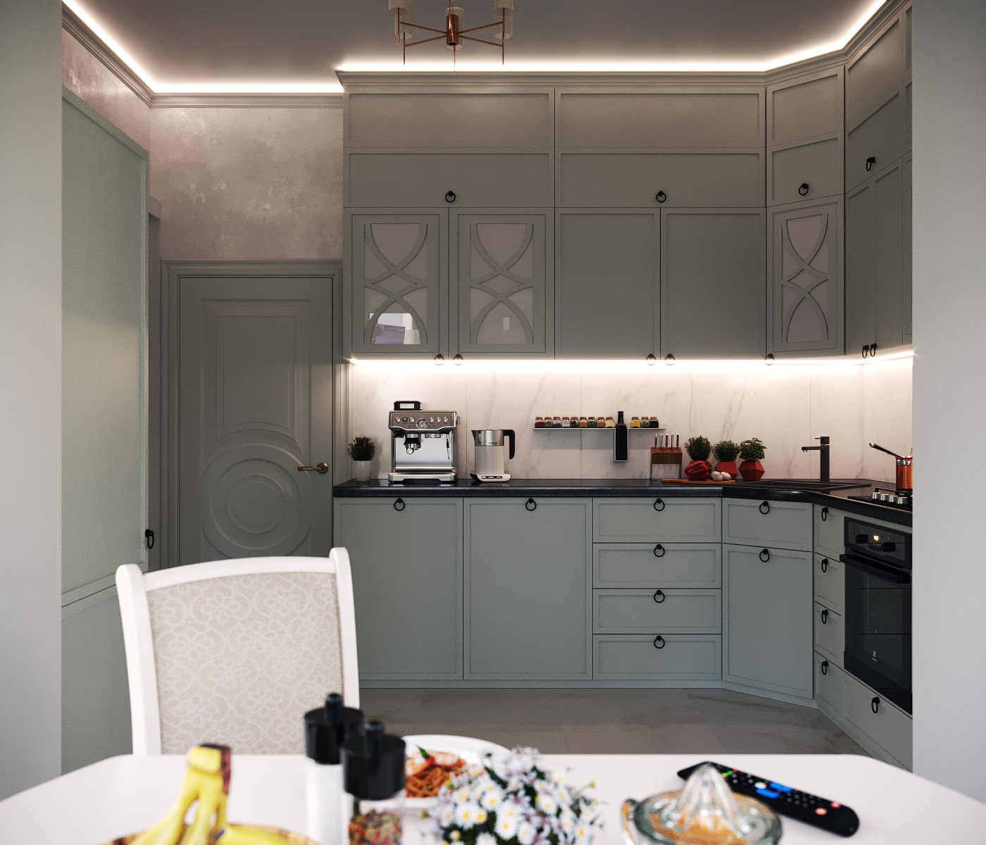 Дизайн интерьера двухкомнатной квартиры 73 м2