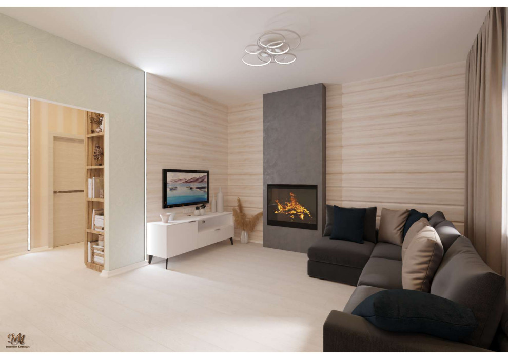 Готовый дизайн проект частный дом г. Москва