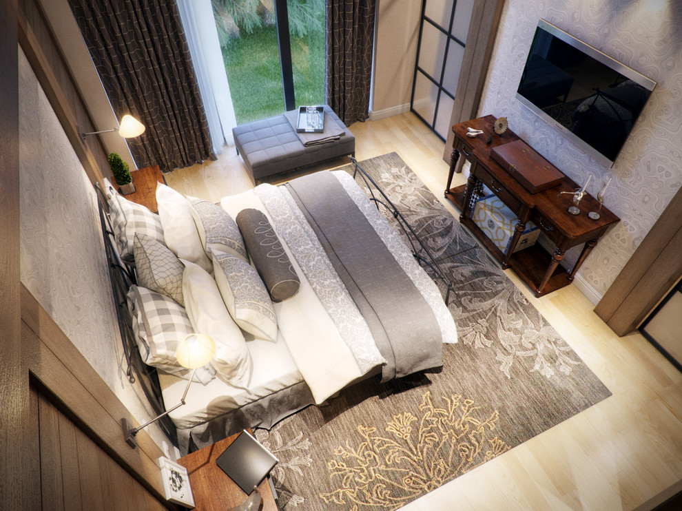 Спальня родителей в мансардном этаже