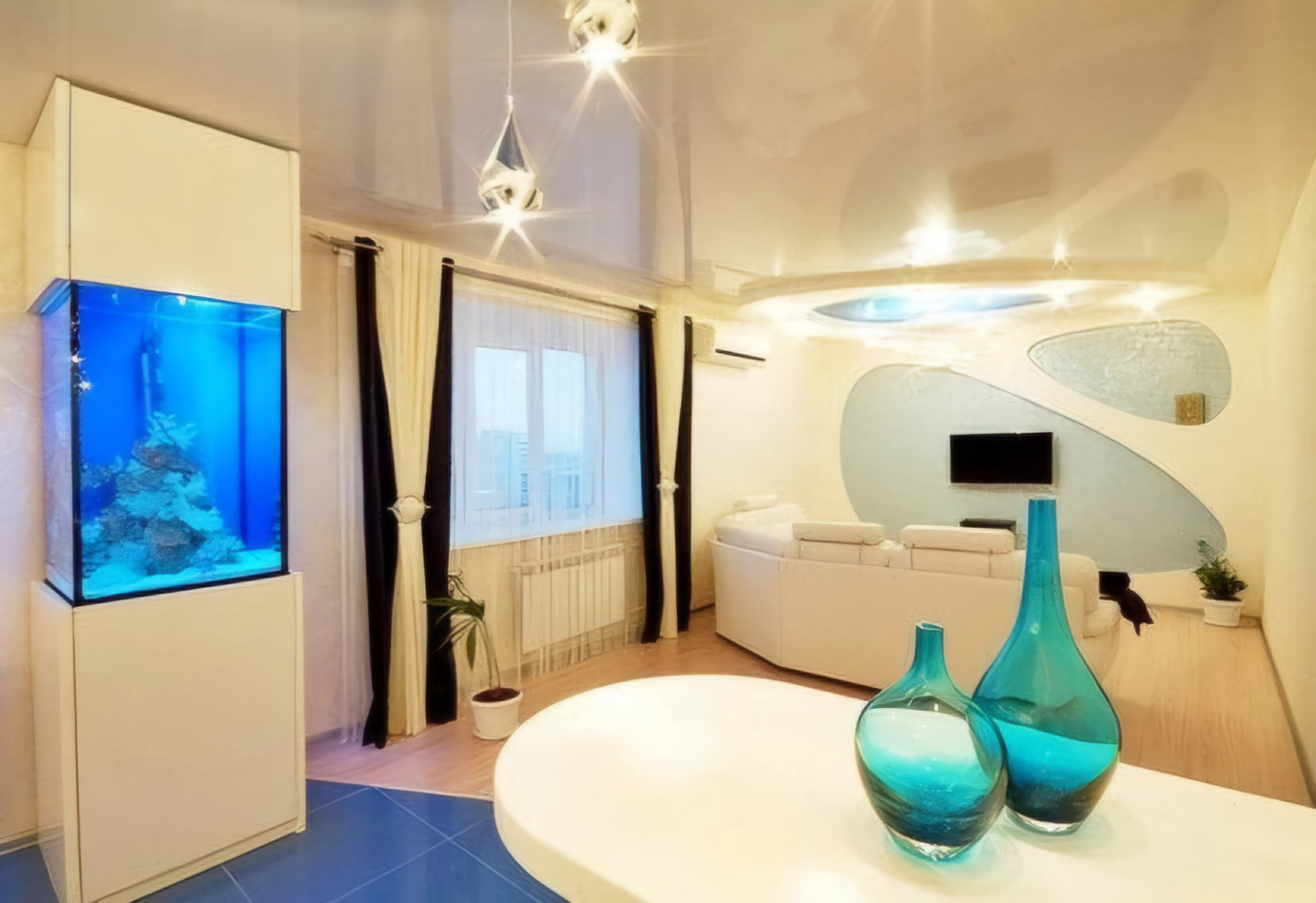 Обложка проекта: Дизайн квартиры в футуристическом стиле с морским