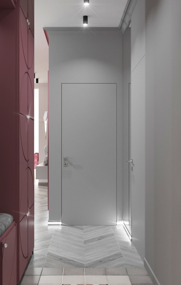 Обложка проекта: "Малиновое вино" Дизайн-проект квартиры 50 метров