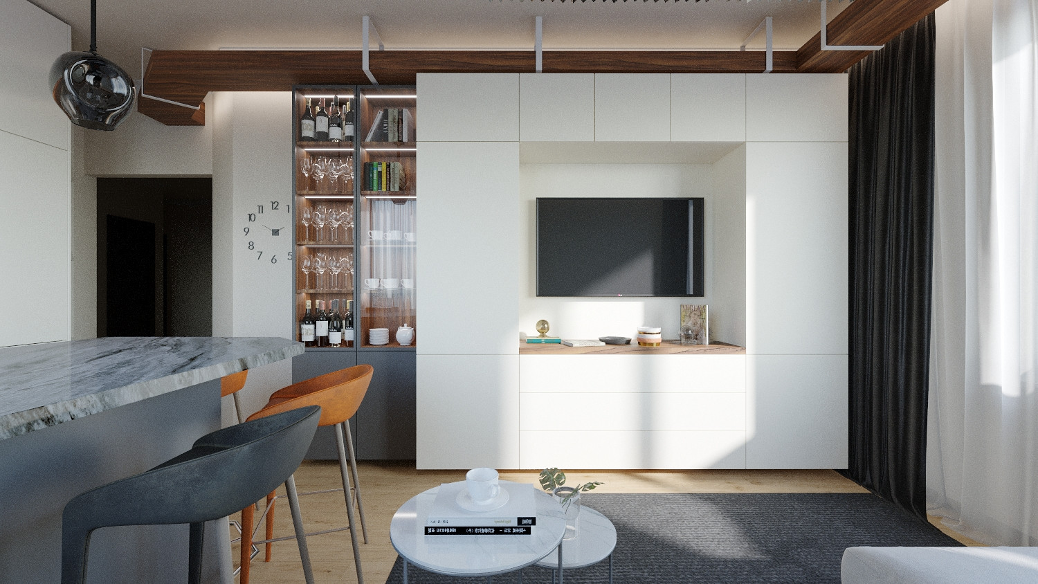 ЖК Среда 56 кв.м. светлого минимализма