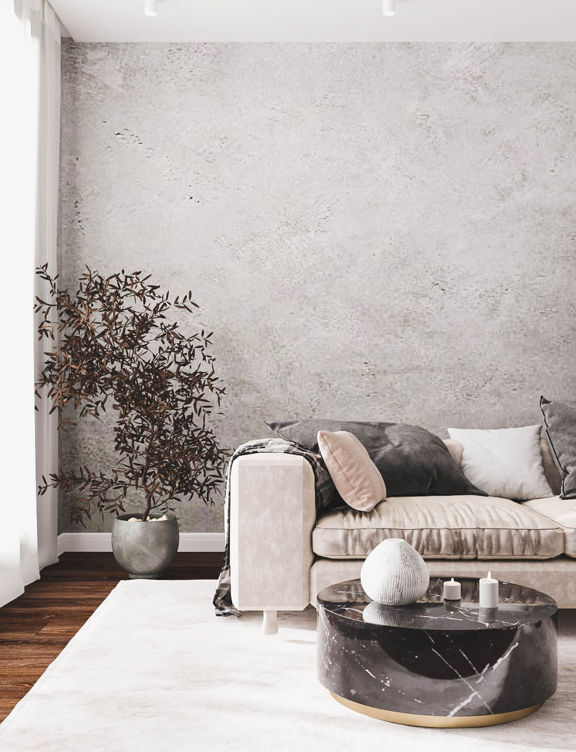 Серая гостиная