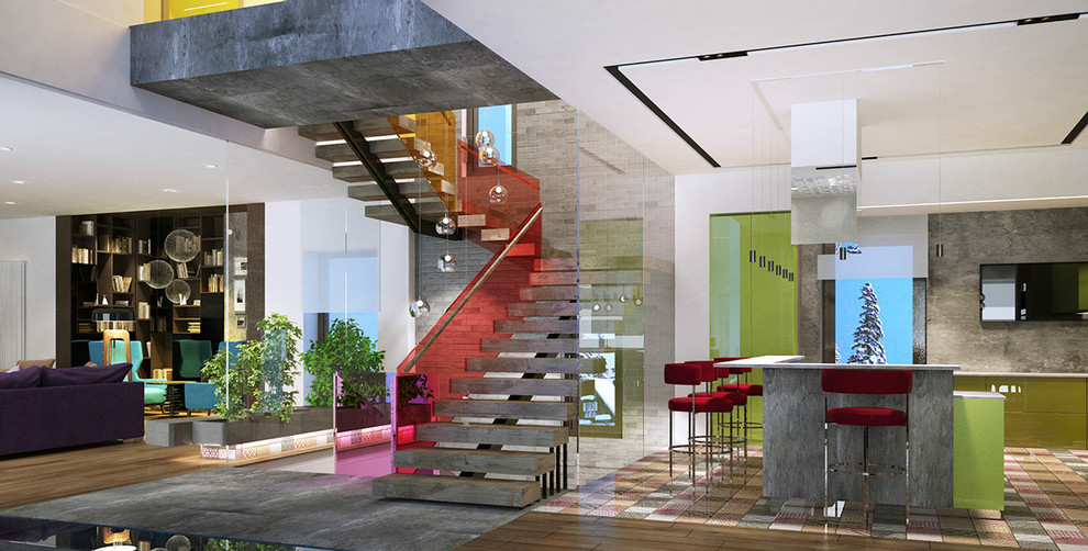 Интерьер загородного дома для большой семьи