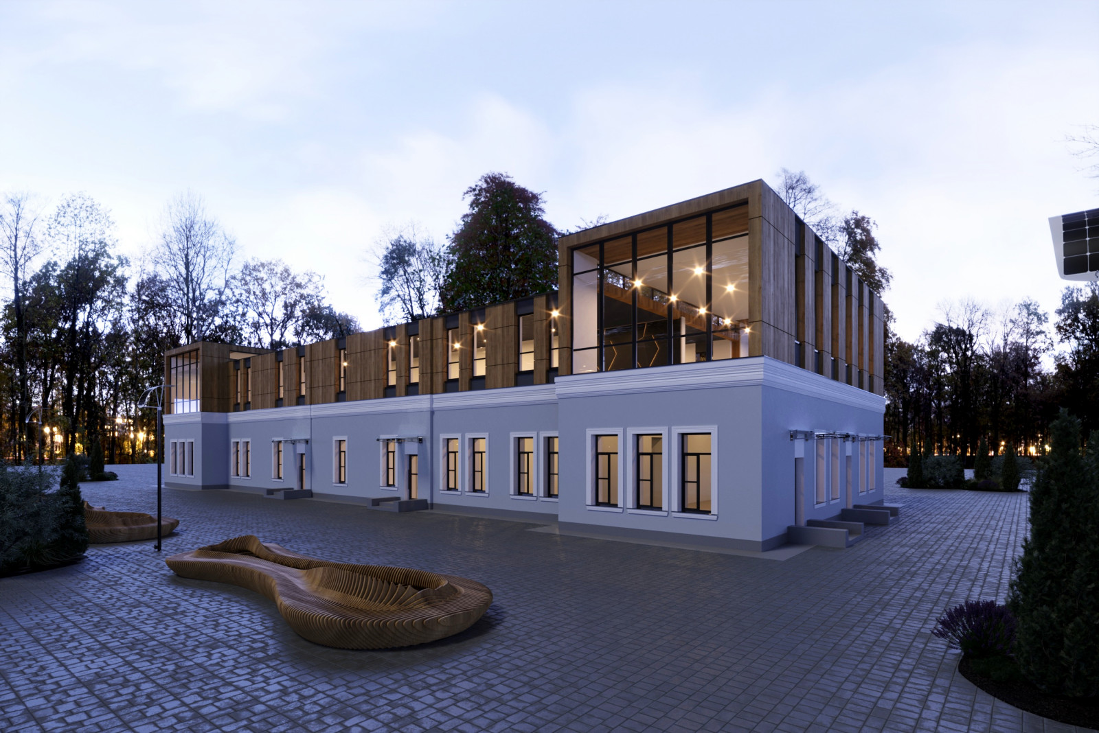 3d визуализация экстерьера зданий