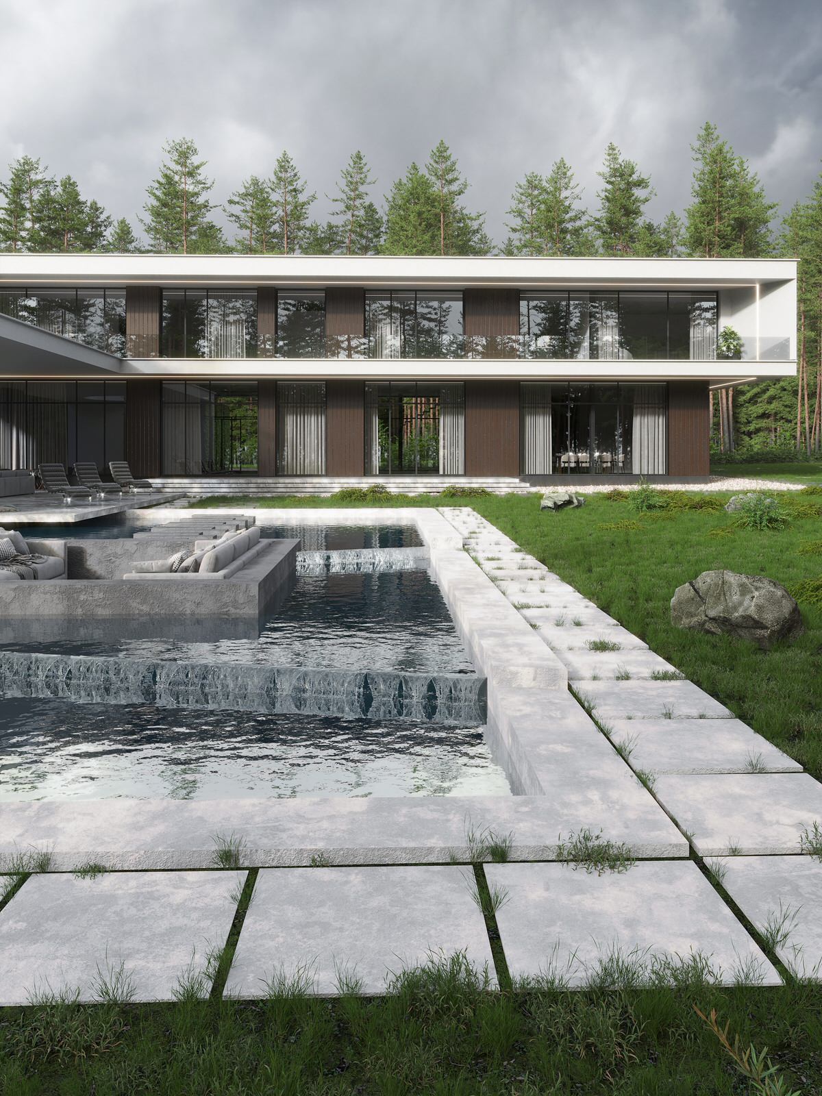 Дом в стиле минимализм в 591 м.кв