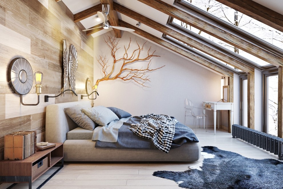 Дерево в помещение позволяет ощущать непосредственную связь с природой