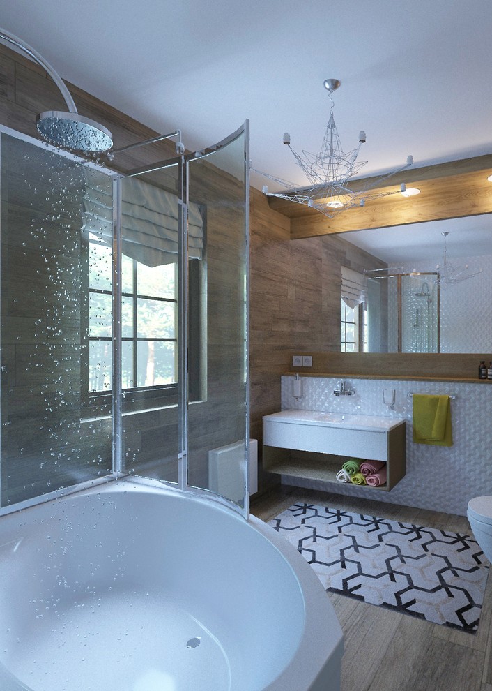 Дизайн деревянного дома в современном стиле, г. Воскресенск Московской области