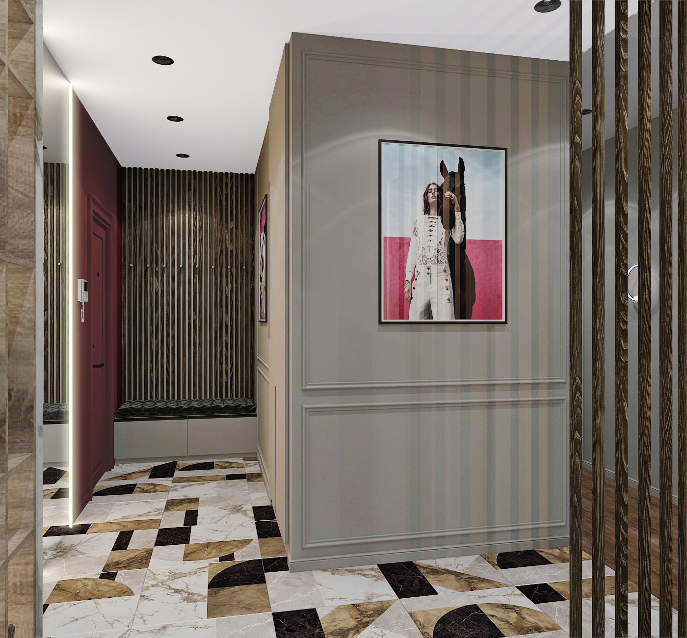 Прихожая в ЖК Лефортово парк, Москва