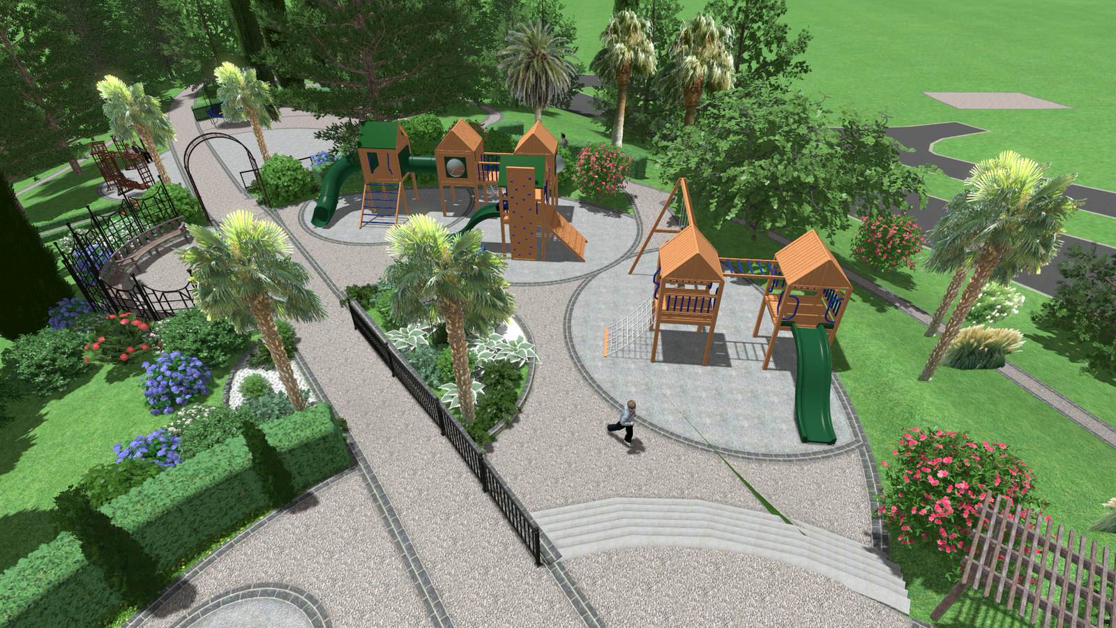 Детская площадка для санатория.