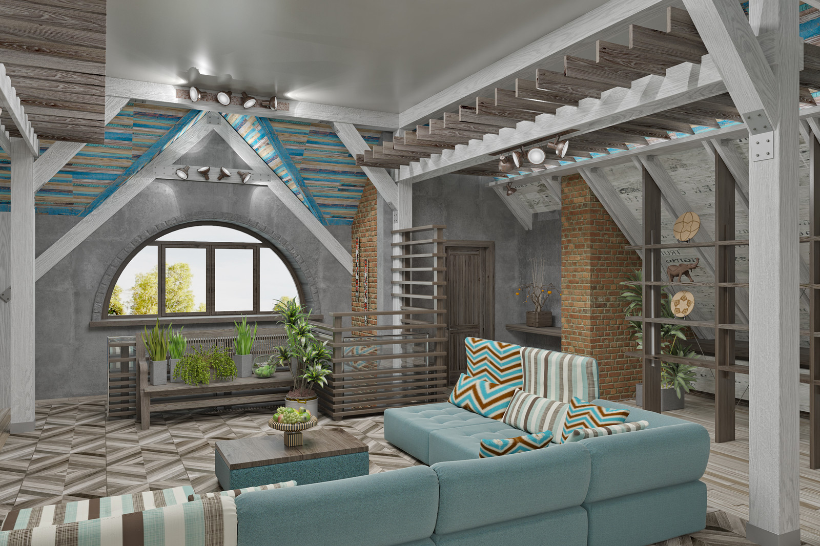 ДОМ С МАНСАРДОЙ