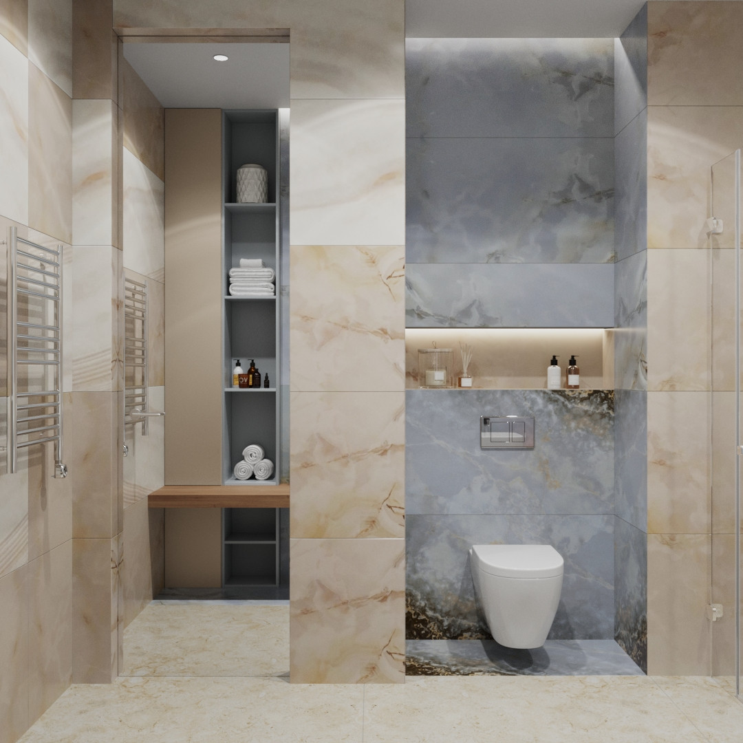 Современная классика. Квартира 100м2. Ванна