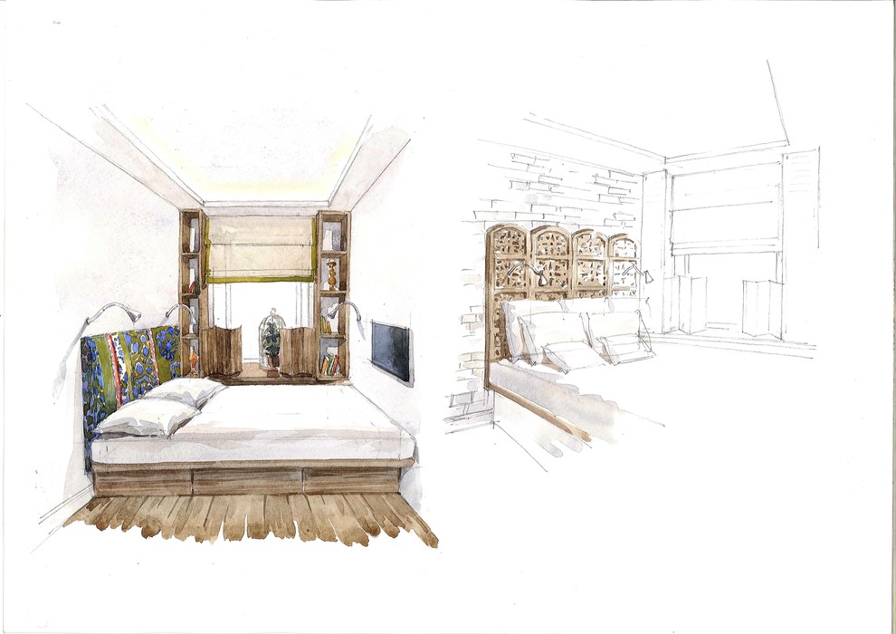 Квартира с элементами лофта