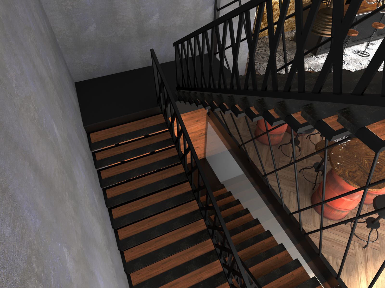 Дизайн-проект ресторана для Harley-Davidson Самара