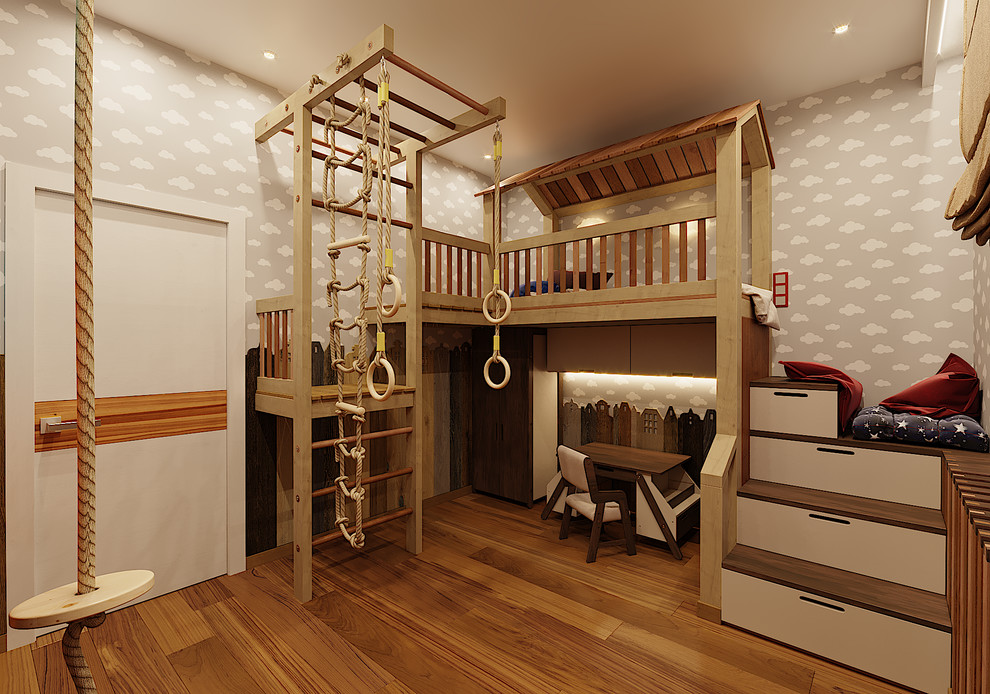 Обложка проекта: Детская комната "Воздушный город"