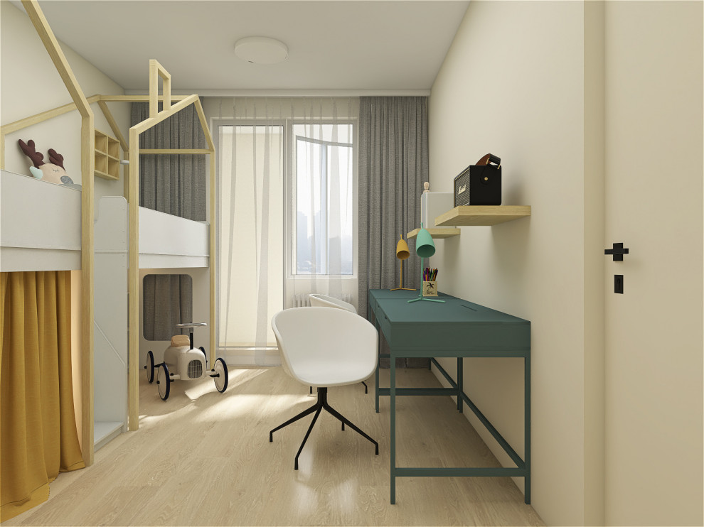 Минималистичная квартира 91м2 в Москве для семьи с двумя детьми