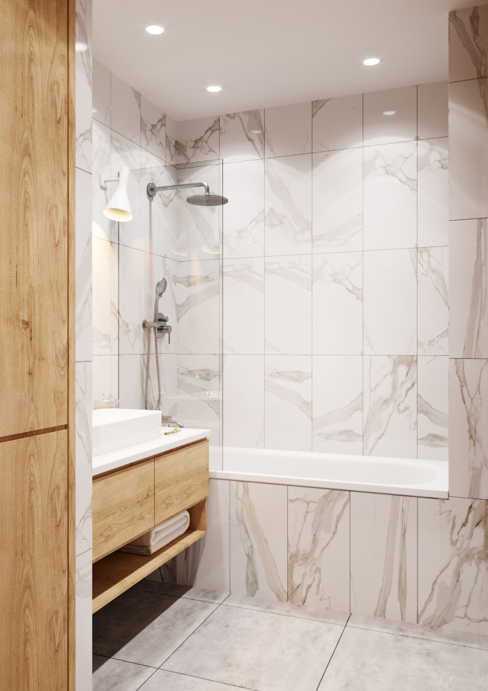 Проект квартиры "Пудра и шоколад"