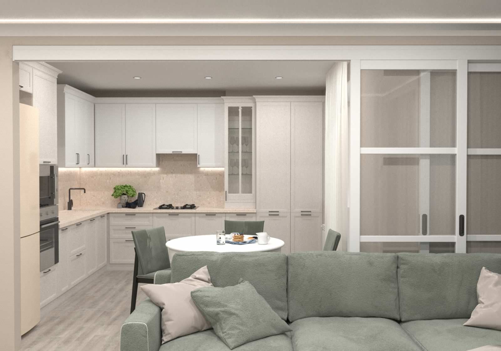 Обложка проекта: Квартира для любителей лаванды и мяты.