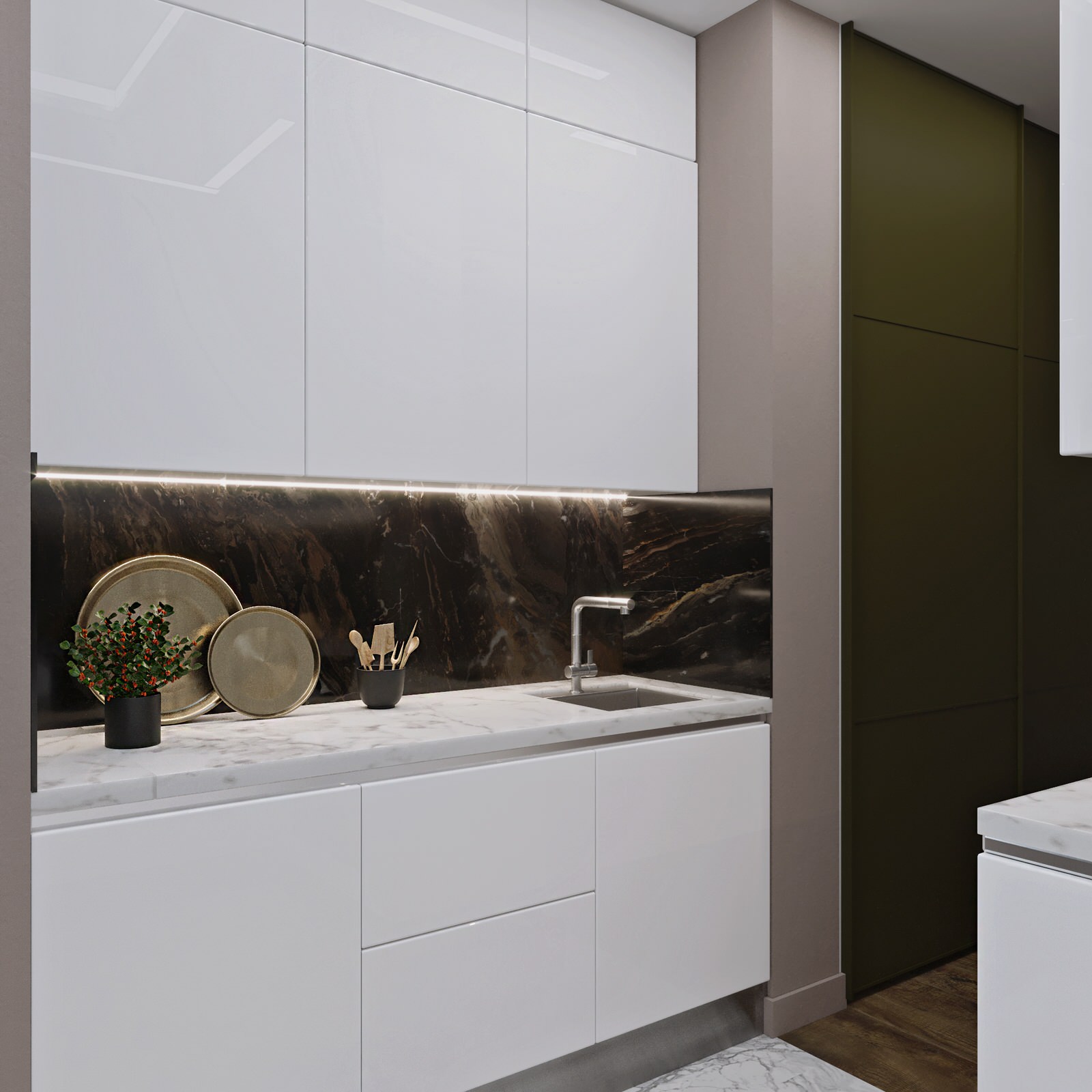 Дизайн проект для квартиры с 3-ех метровым потолком