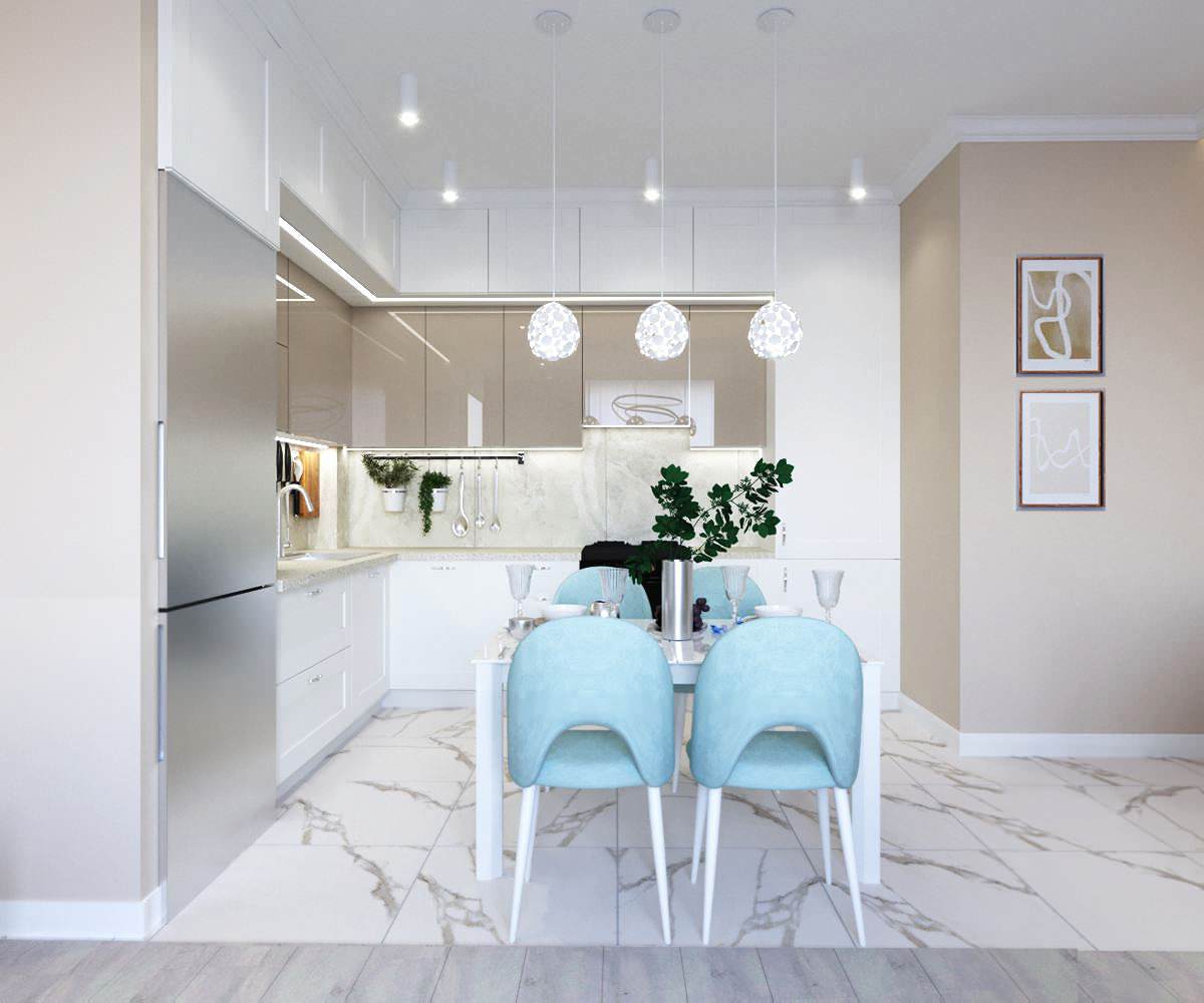 Обложка проекта: Квартира в современном стиле ЖК "Мичурин"