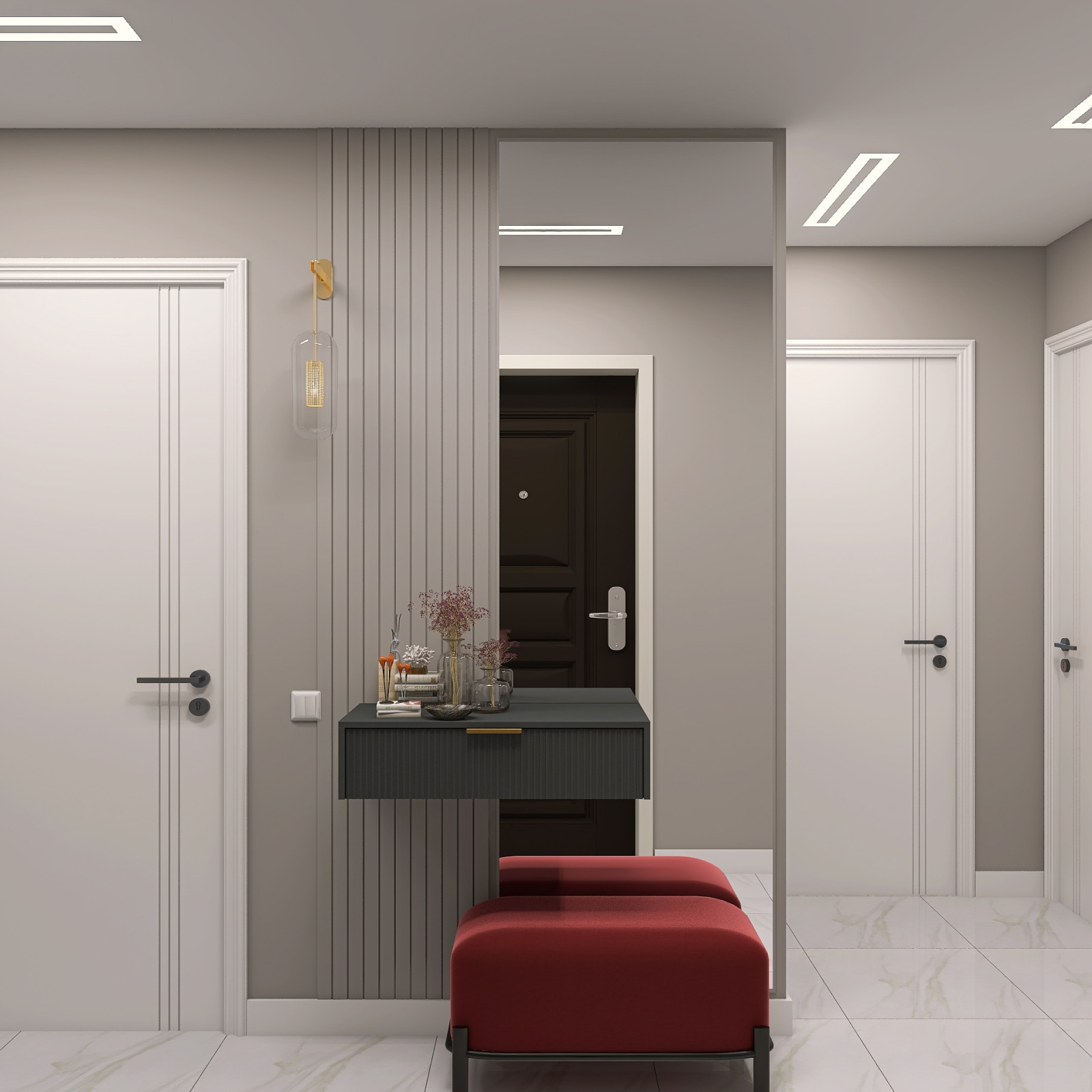 Проект квартиры с яркими акцентами