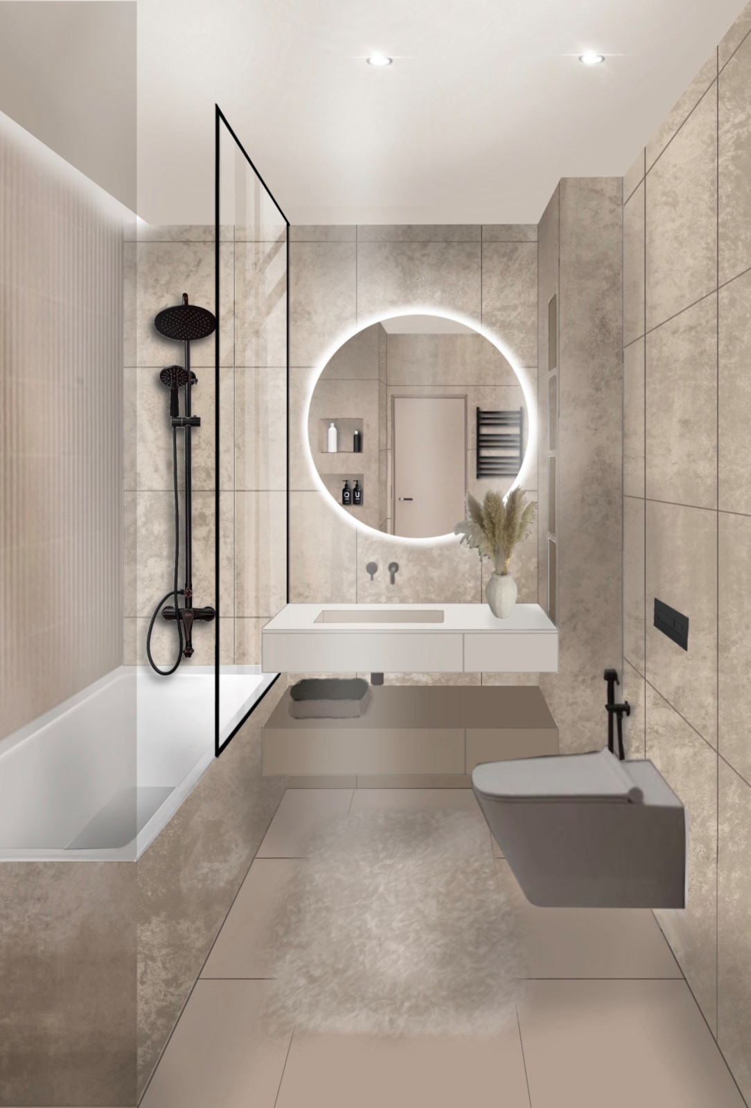 Дизайн-проект трехкомнатной квартиры