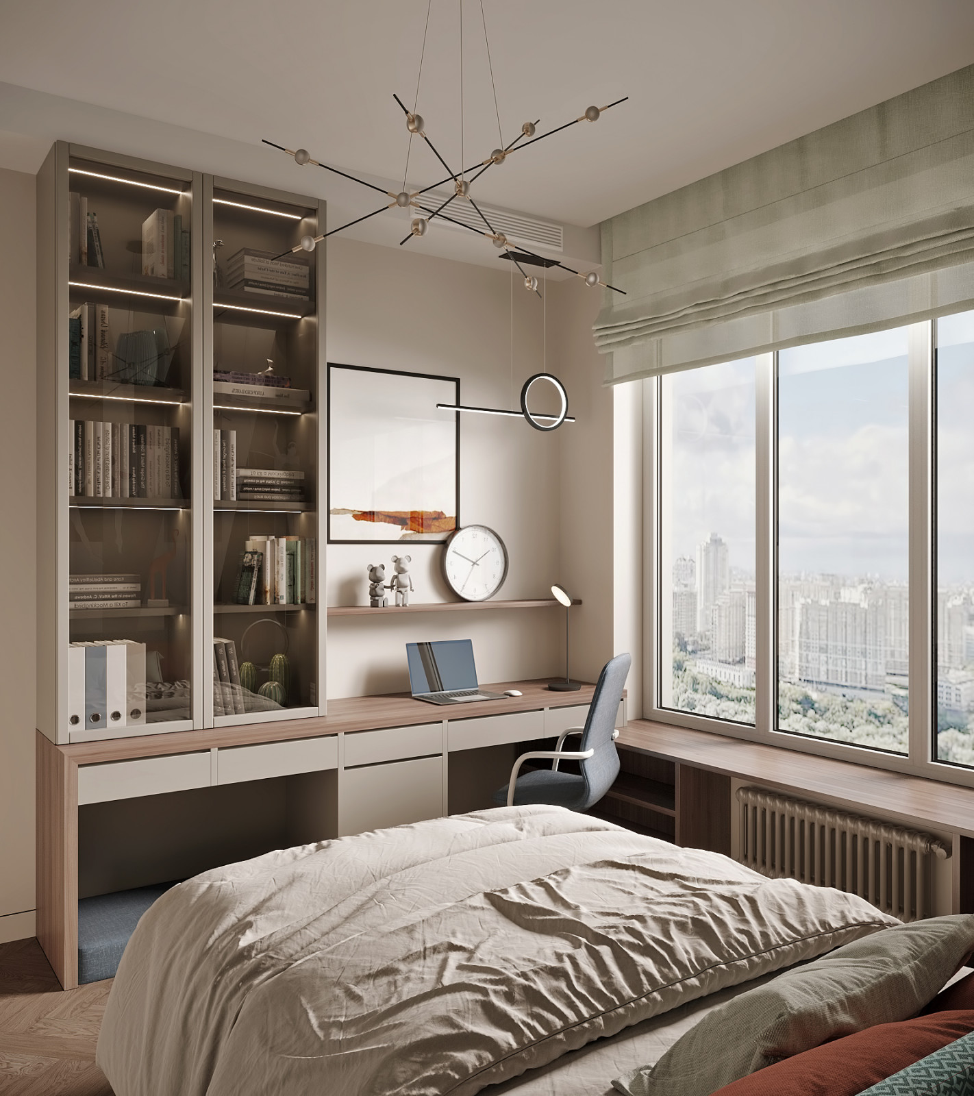 ЖК "Огни". Квартира для большой семьи. Детская дочери 1.