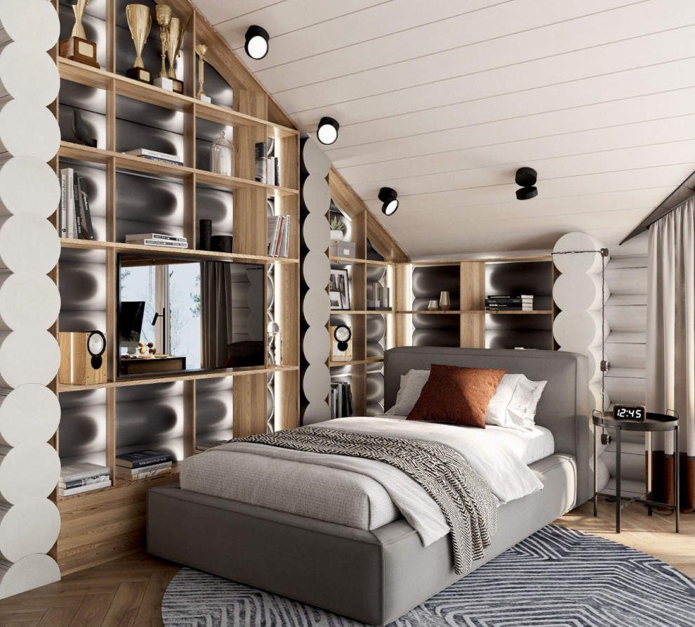 Дизайн проект бревенчатого дома "Феерия красок".