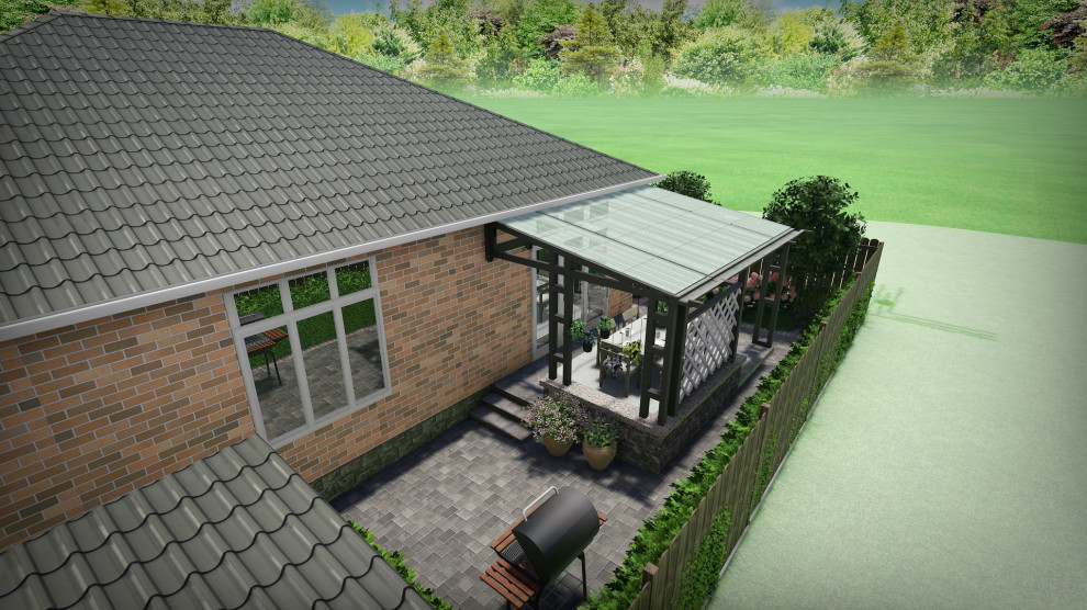 Ландшафтный проект с террасированием участка